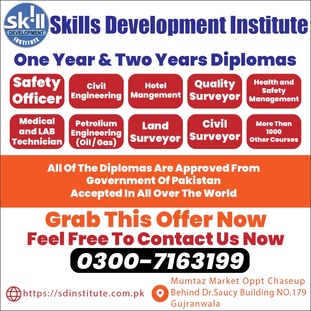 Read more about the article One Year & Two Years Professional Diplomas in GRW 2026