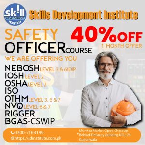 Read more about the article Safety Officer Course in Gujranwala 40% Discount offer 2026