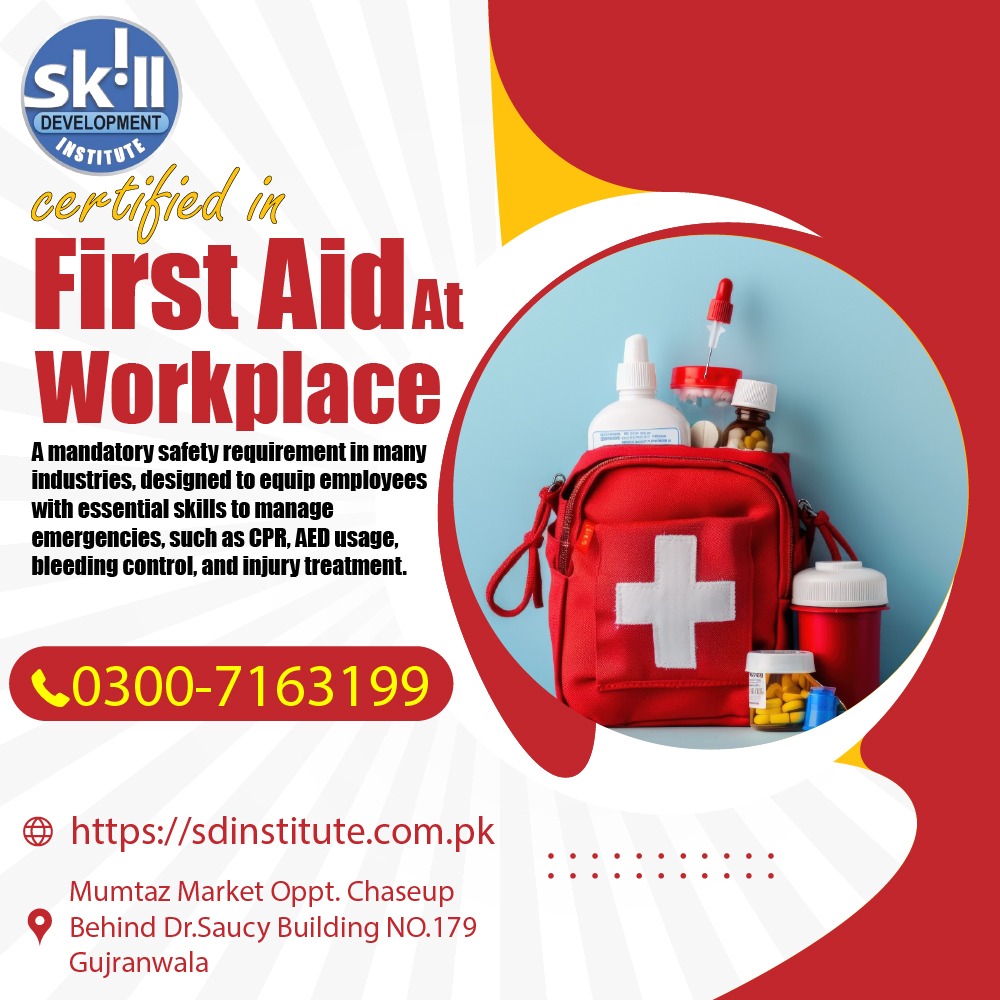 You are currently viewing Certified First Aid at Workplace Course in Gujranwala Institute 2026
