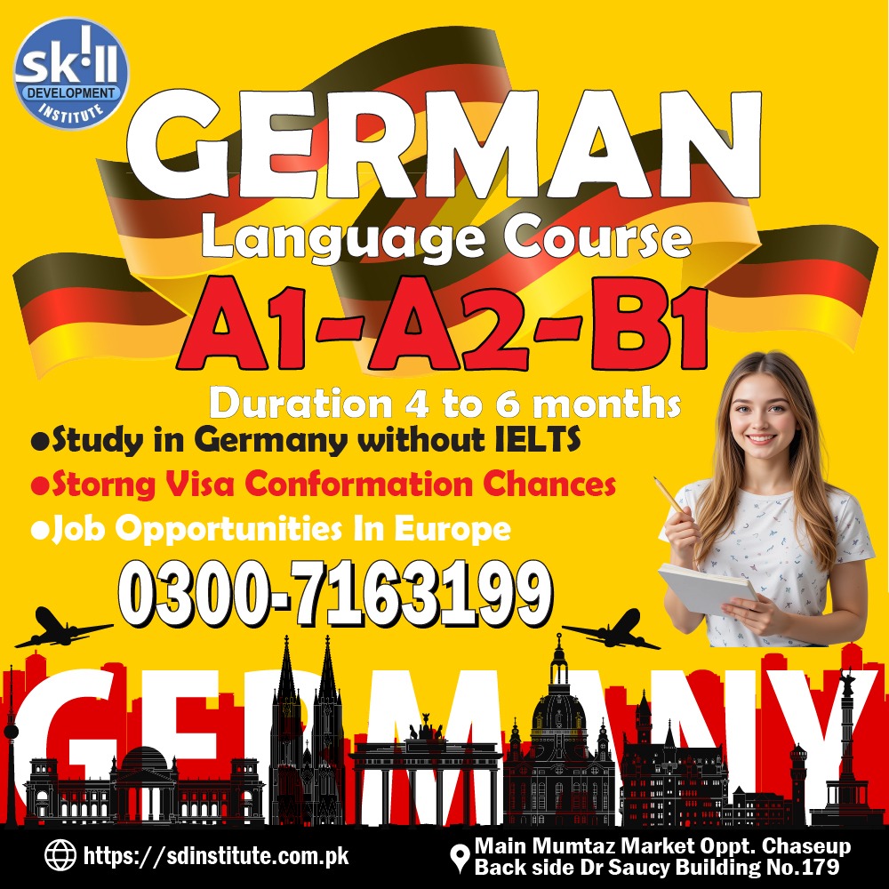 You are currently viewing Best German Language Course A1-A2-B1 in Gujranwala – Study in Germany Without IELTS
